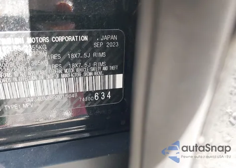 2024 Mitsubishi Outlander Es 2.5 S-Awc из США, поврежденный, VIN JA4J4UA85RZ015648